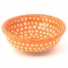 Bowls * | Janelle Imports Shallow Soy Bowl In Orange Elegance