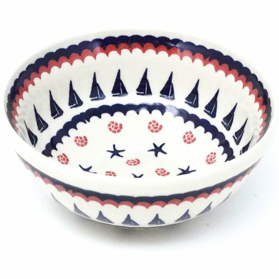 Bowls * | Janelle Imports Round Bowl 32 Oz In Blue Sail