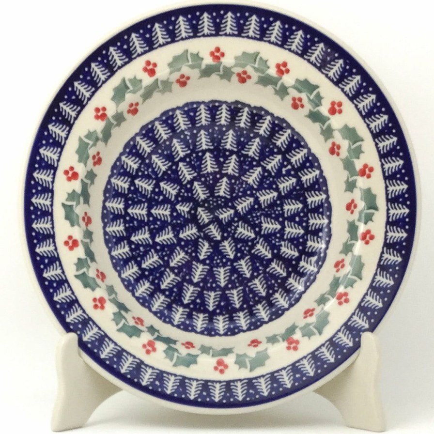 Plates * | Janelle Imports Soup Plate In Winter Holly