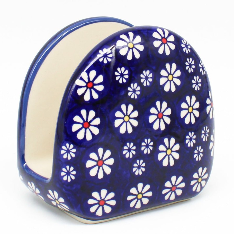 Table Accessories * | Janelle Imports Napkin Holder In Flowers On Blue