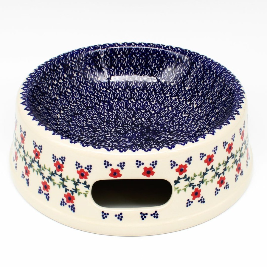 Bowls * | Janelle Imports Lg Dog Bowl In Lattice