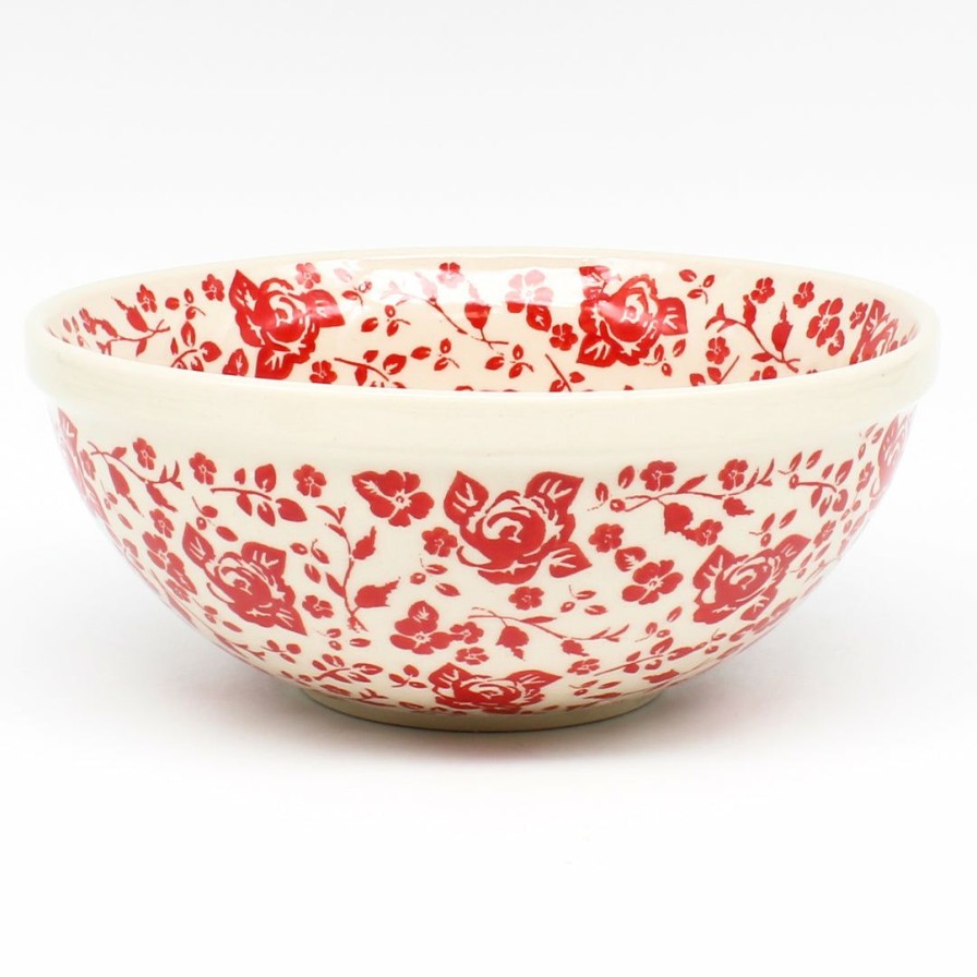 Bowls * | Janelle Imports Round Bowl 32 Oz In Antique Red