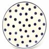 Plates * | Janelle Imports Bread & Butter Plate In Blue Polka-Dot