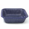 Bakeware * | Janelle Imports Deep Square Baker In Blue Elegance