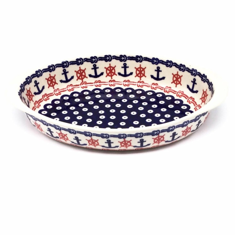 Bakeware * | Janelle Imports Sm Oval Baker W/Handles In Red Helm