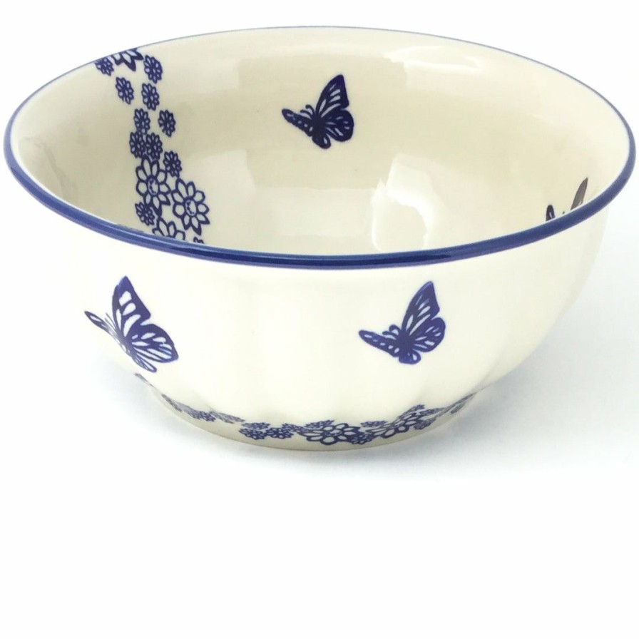 Bowls * | Janelle Imports Scalloped Bowl 64 Oz In Butterfly