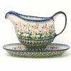 Table Accessories * | Janelle Imports Gravy Boat W/Tray 1 Qt In Country Spring