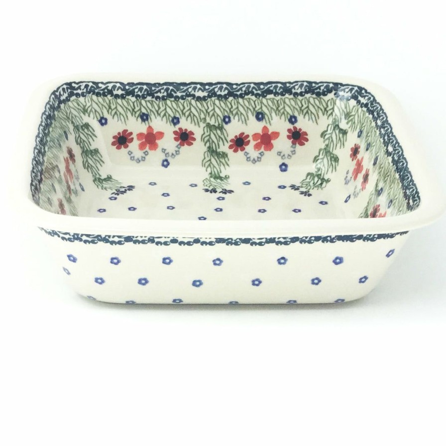 Bakeware * | Janelle Imports Deep Square Baker In Dill Flowers