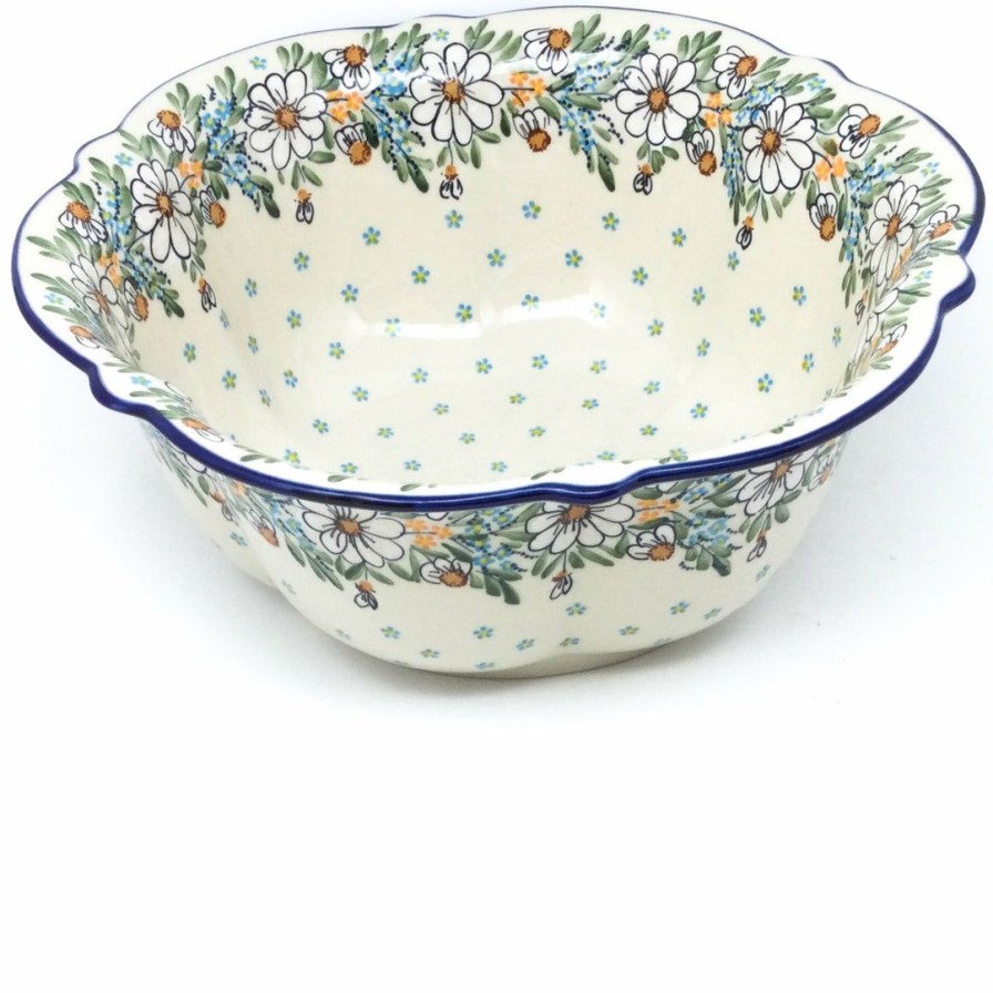 Bowls * | Janelle Imports Lg Retro Bowl In Spectacular Daisy