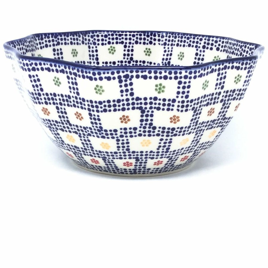 Bowls * | Janelle Imports Sm New Kitchen Bowl In Modern Checkers