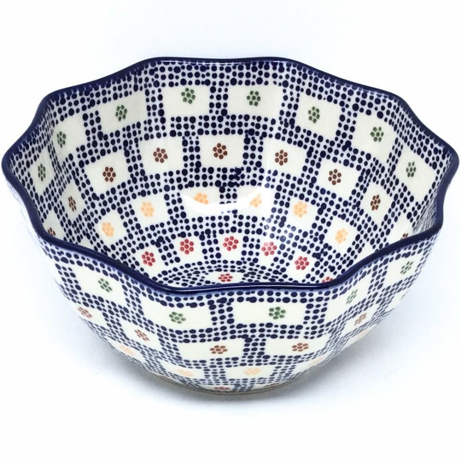 Bowls * | Janelle Imports Sm New Kitchen Bowl In Modern Checkers