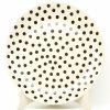 Plates * | Janelle Imports Dinner Plate 11 In Black Polka-Dot