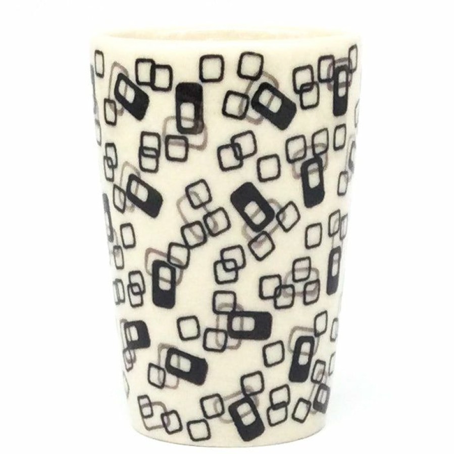 Home Decor * | Janelle Imports Toothbrush Holder/Cup In Modern Gray & Black