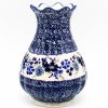 Home Decor * | Janelle Imports Scalloped Vase In Stunning Blue