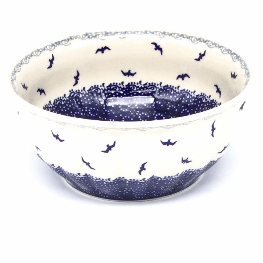 Bowls * | Janelle Imports Scalloped Bowl 64 Oz In Seagulls