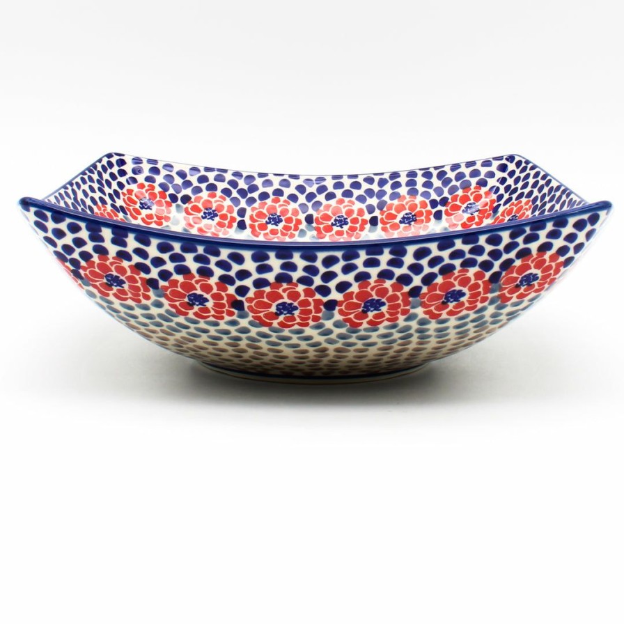 Bowls * | Janelle Imports Lg Nut Bowl In Red Zinnia