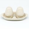 Table Accessories * | Janelle Imports Salt & Pepper Set W/Tray In Simply White