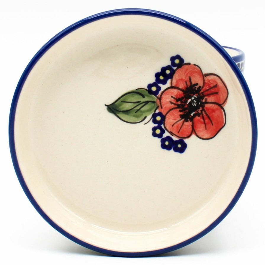 Home Decor * | Janelle Imports Sm Flower Pot W/Plate In Endless Garden