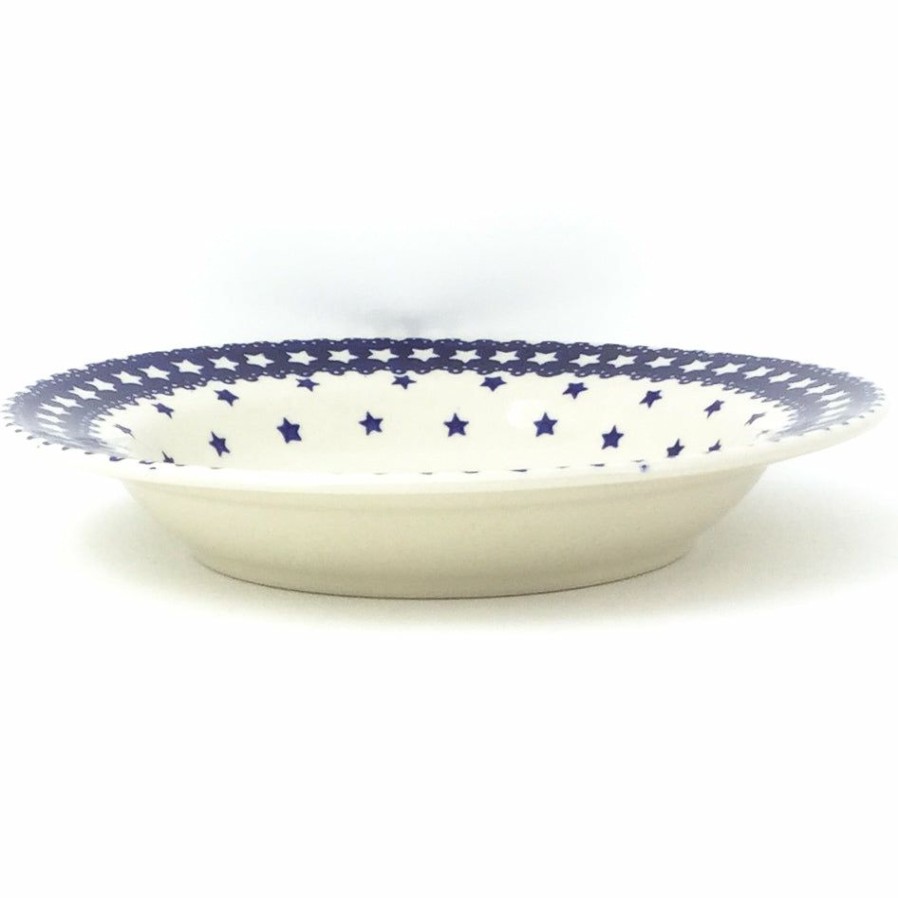 Plates * | Janelle Imports Soup Plate In Blue Stars