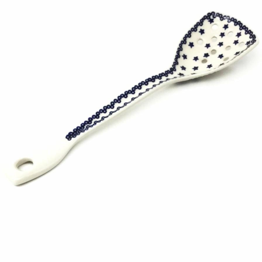 Kitchen Accessories * | Janelle Imports Colander Spoon 12 In Blue Stars