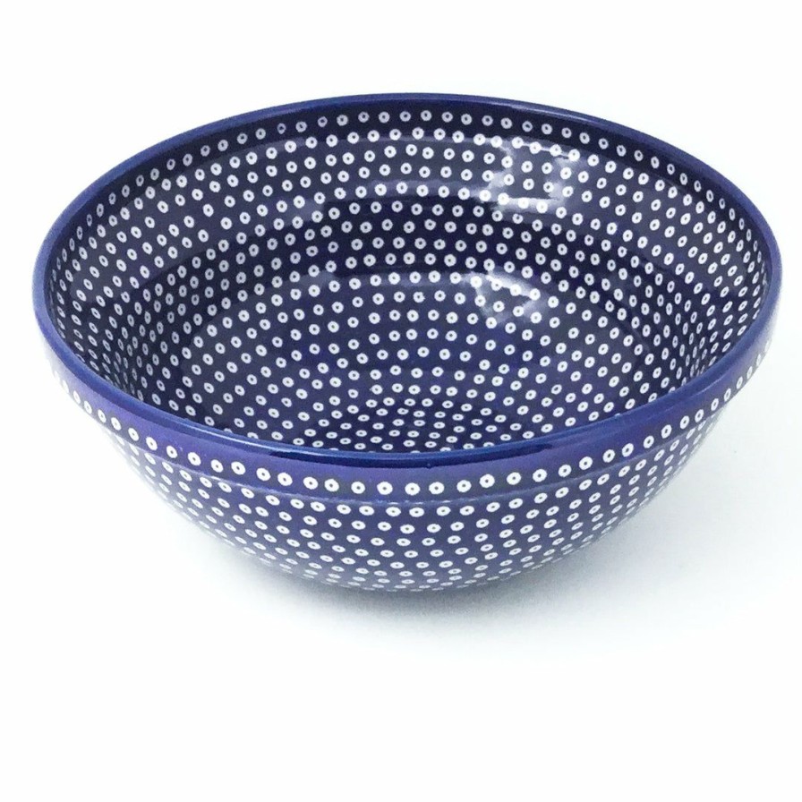 Bowls * | Janelle Imports Round Bowl 64 Oz In Blue Elegance