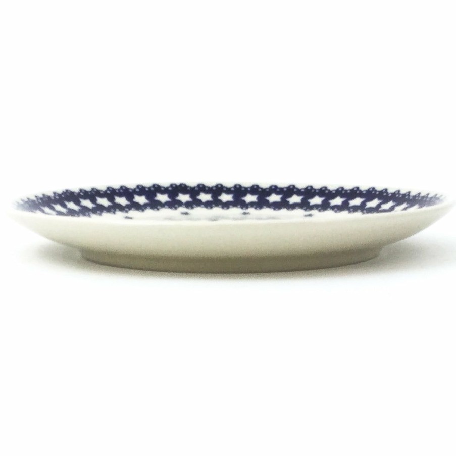 Plates * | Janelle Imports Luncheon Plate In Blue Stars