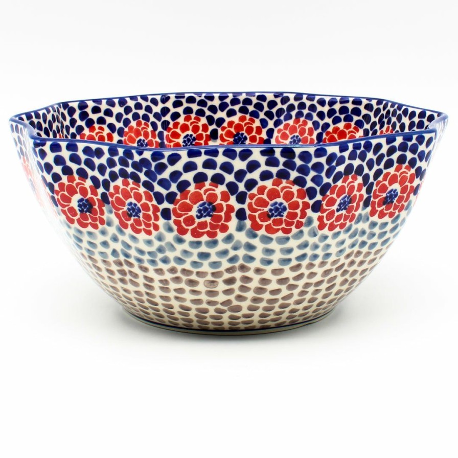 Bowls * | Janelle Imports Sm New Kitchen Bowl In Red Zinnia