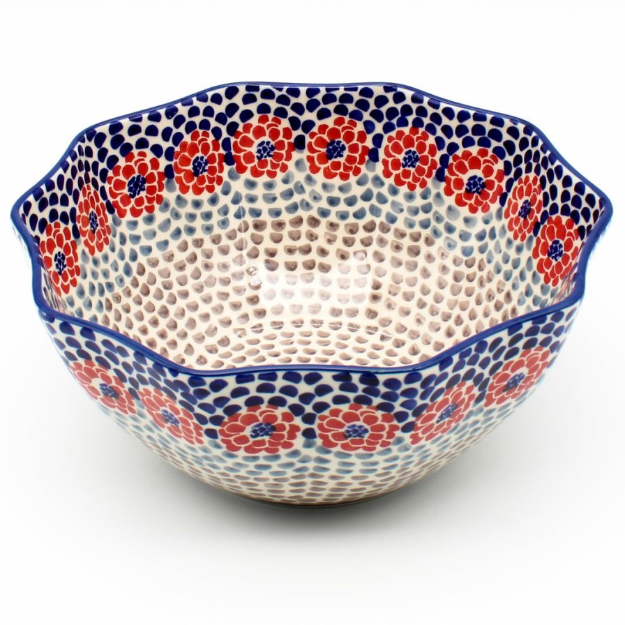 Bowls * | Janelle Imports Sm New Kitchen Bowl In Red Zinnia