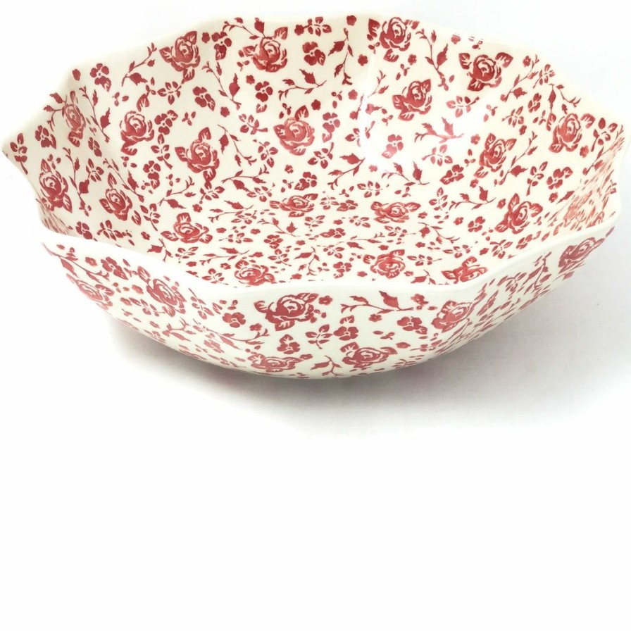 Bowls * | Janelle Imports Lg New Kitchen Bowl In Antique Red