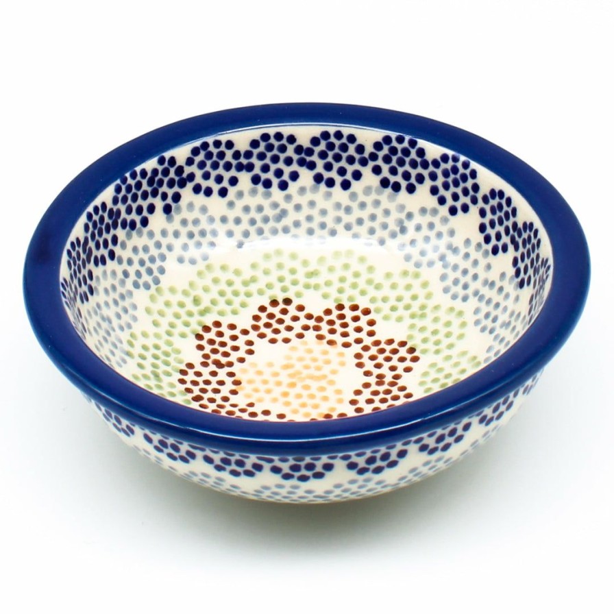 Bowls * | Janelle Imports Shallow Soy Bowl In Modern Dots