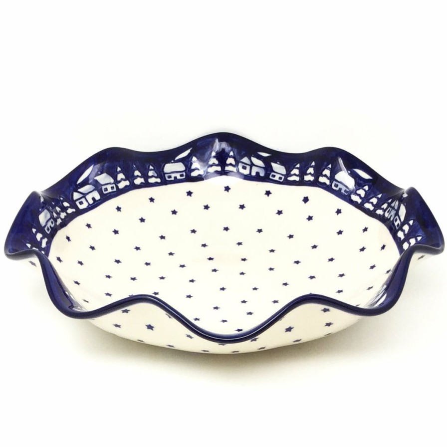 Bowls * | Janelle Imports Fluted Pasta Bowl In Winter