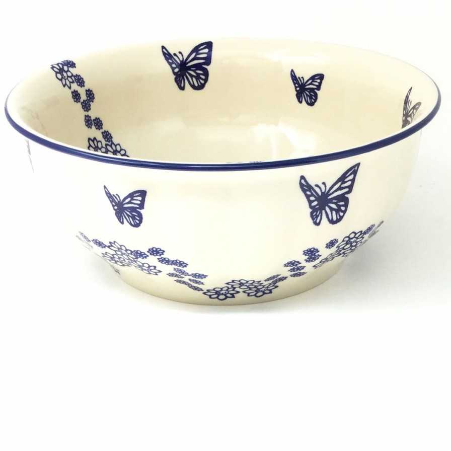 Bowls * | Janelle Imports Scalloped Bowl 128 Oz In Butterfly