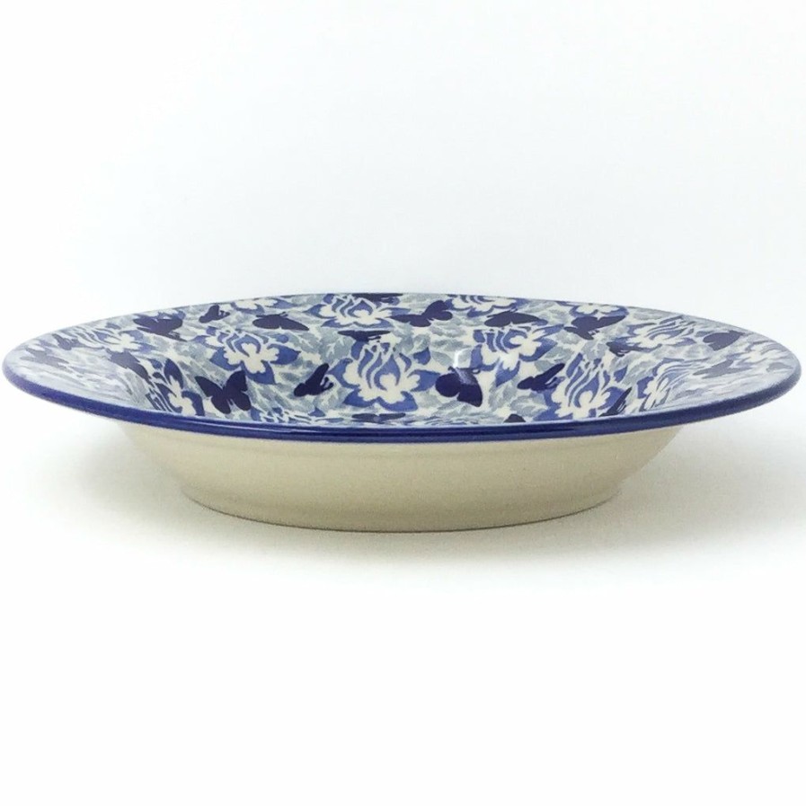 Plates * | Janelle Imports Soup Plate In Blue Butterfly