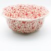 Bowls * | Janelle Imports Lg Retro Bowl In Antique Red