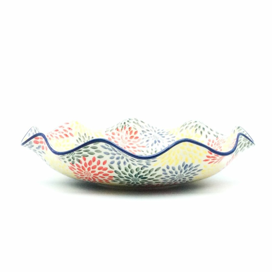 Bowls * | Janelle Imports Fluted Pasta Bowl In Pastel Burst