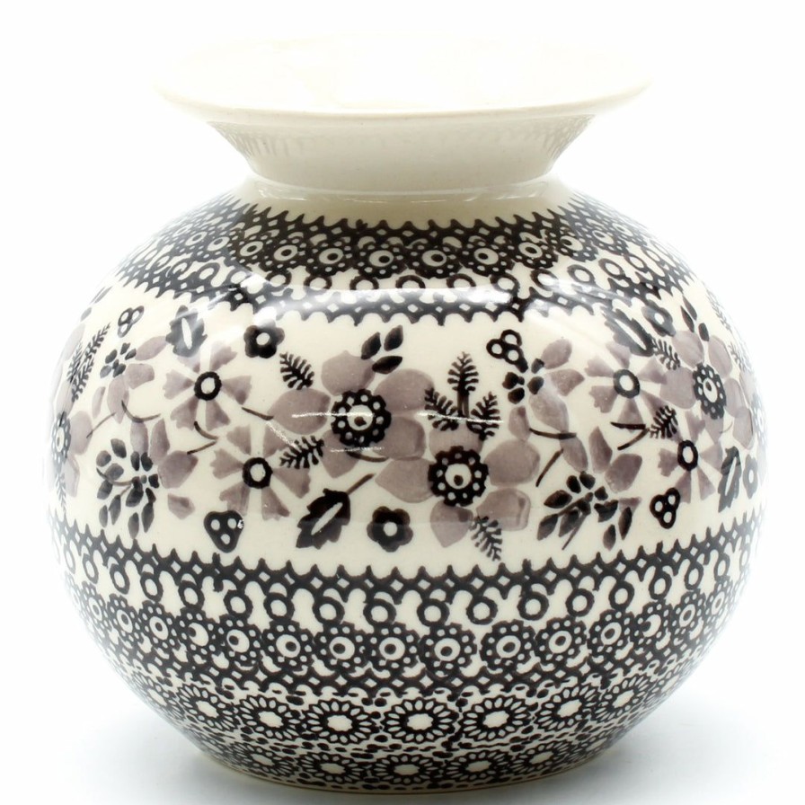 Home Decor * | Janelle Imports Round Vase In Gray & Black