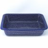 Bakeware * | Janelle Imports Deep Rect. Baker In Blue Elegance