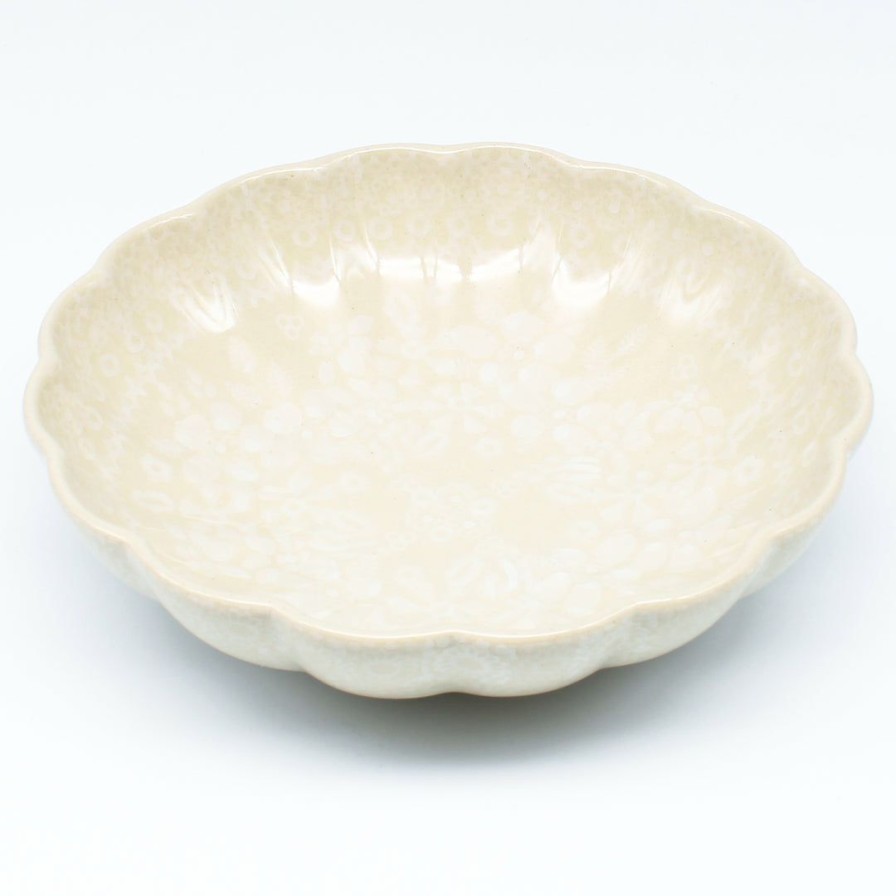 Bowls * | Janelle Imports Shell Bowl 6.5 In White On White