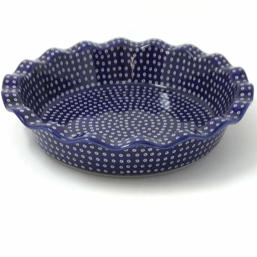 Bakeware * | Janelle Imports Pie Baker In Blue Elegance