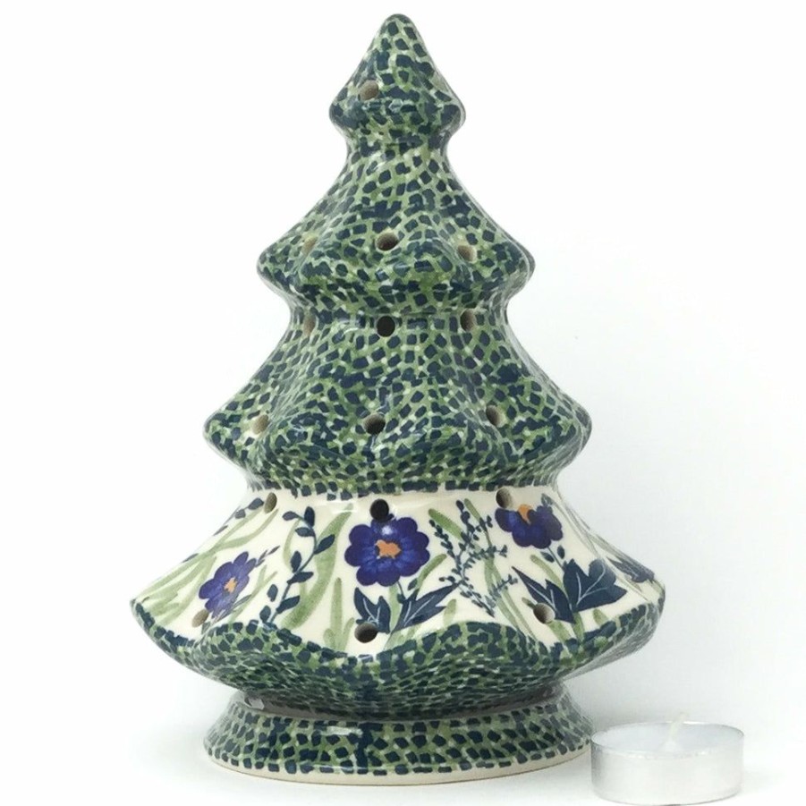 Home Decor * | Janelle Imports Tree Tea Candle Holder In Wild Blue