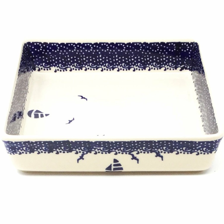 Bakeware * | Janelle Imports Square Baker In Sailboat