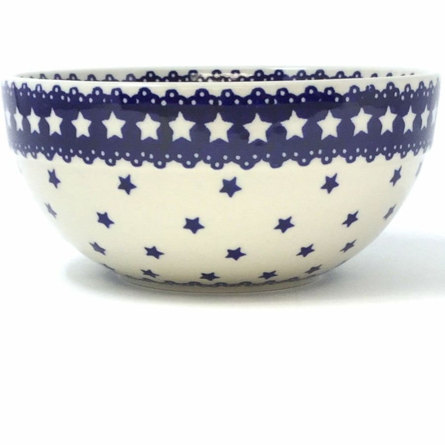 Bowls * | Janelle Imports Soup Bowl 24 Oz In Blue Stars