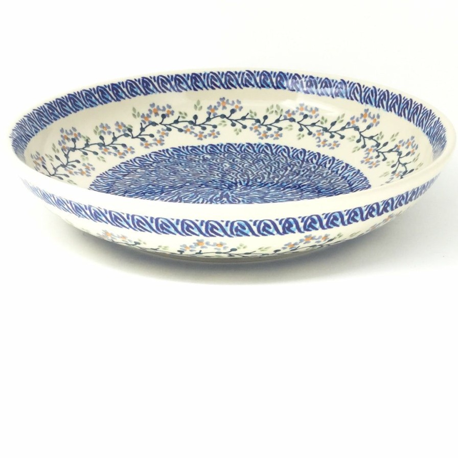 Bowls * | Janelle Imports Lg Pasta Bowl In Blue Meadow