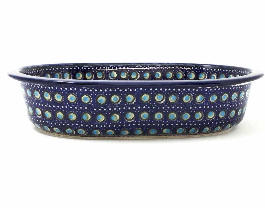 Bakeware * | Janelle Imports Lg Oval Baker In Blue Moon