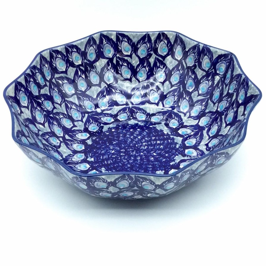 Bowls * | Janelle Imports Lg New Kitchen Bowl In Peacock Glory