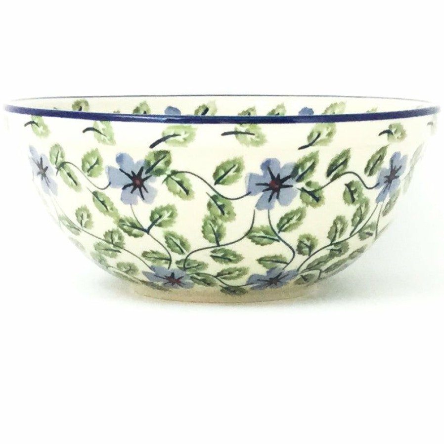 Bowls * | Janelle Imports New Soup Bowl 20 Oz In Blue Clematis