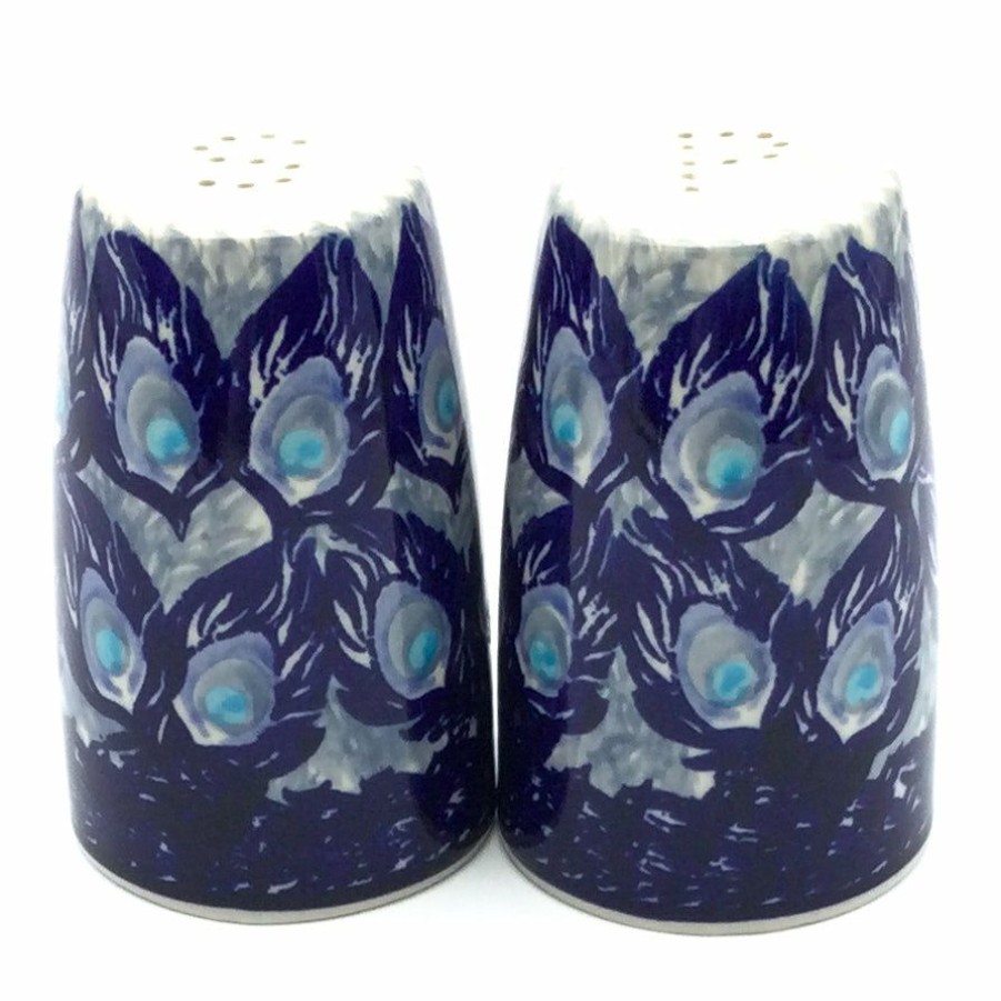 Table Accessories * | Janelle Imports Salt & Pepper Set In Peacock Glory