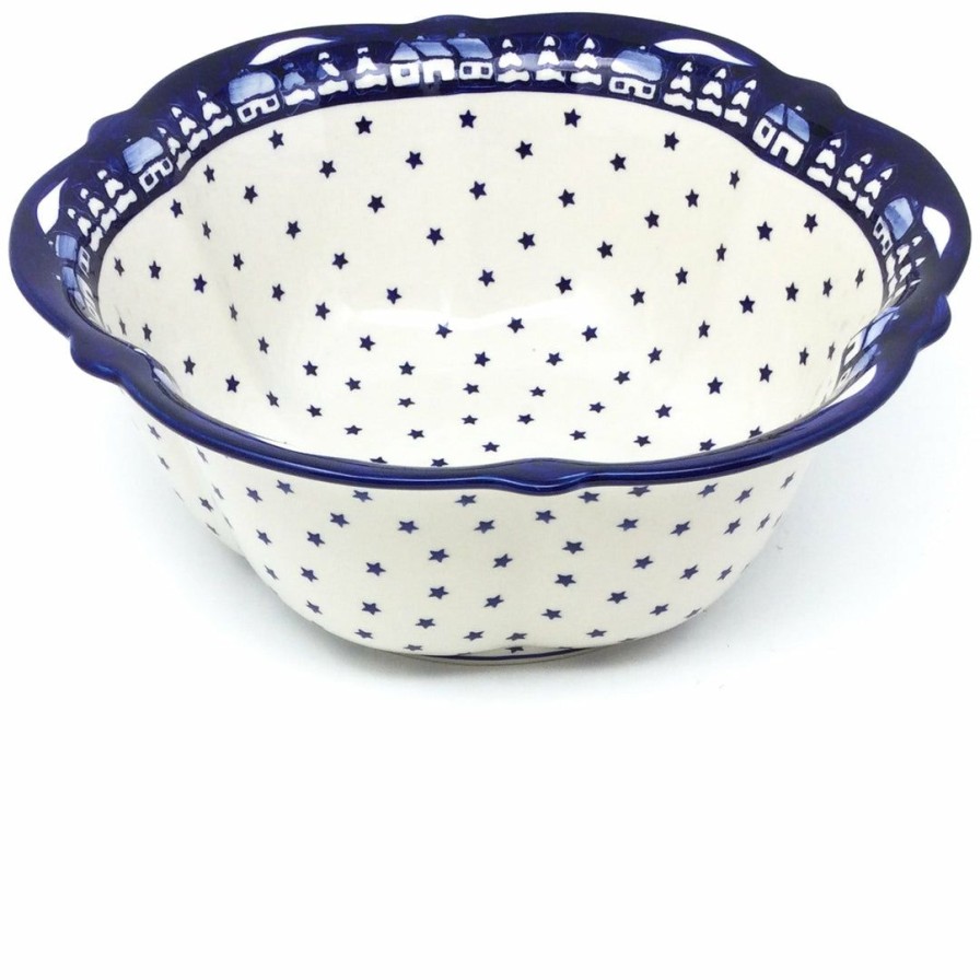 Bowls * | Janelle Imports Lg Retro Bowl In Winter