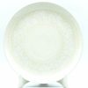 Platters, Servers, And Trays * | Janelle Imports Round Platter 12.5 In White On White