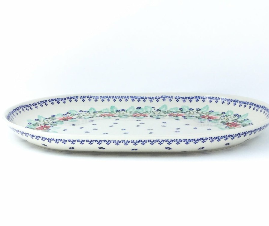 Platters, Servers, And Trays * | Janelle Imports Ex Lg Oval Platter In Dahlia